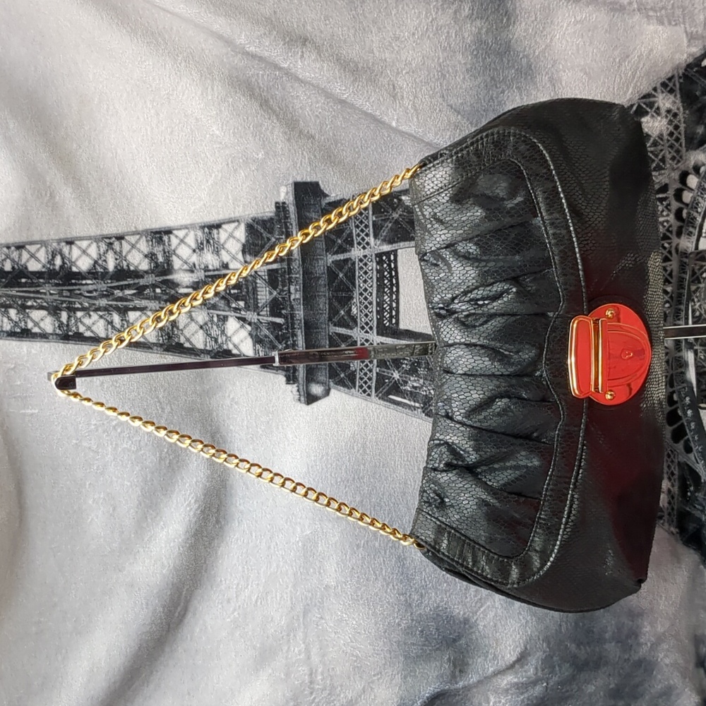 Kristen Davis faux leather bag